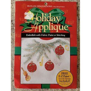 Stan Rising Iron-On Holiday Appliqué Musical Ornaments Design Kit Vintage 1996